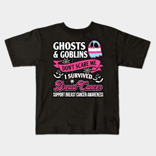 survive breast cancer halloween Kids T-Shirt